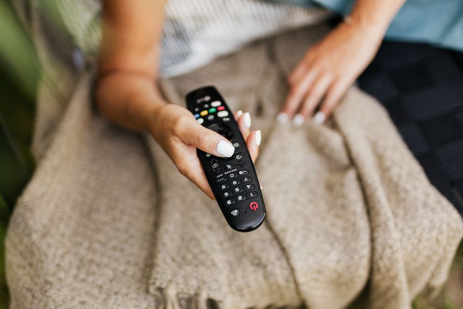 iptv streaming channels remote control sofa